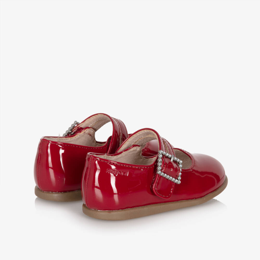 Mayoral-Red Patent Bar Shoes | Childrensalon Outlet