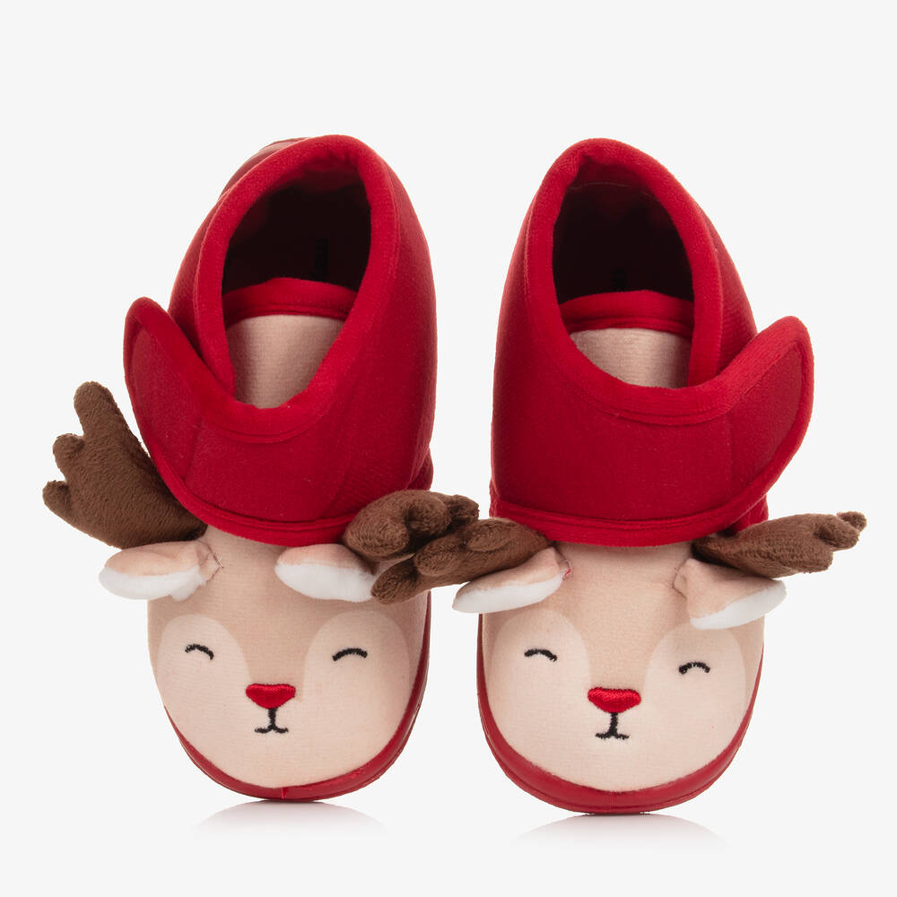 Mayoral - Red Reindeer Slippers | Childrensalon