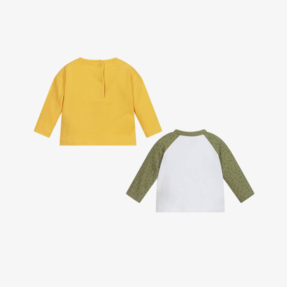 Mayoral Newborn-Safari T-Shirts (2 Pack) | Childrensalon Outlet