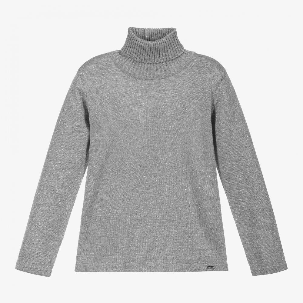 Mayoral - Silver Roll Neck Sweater | Childrensalon