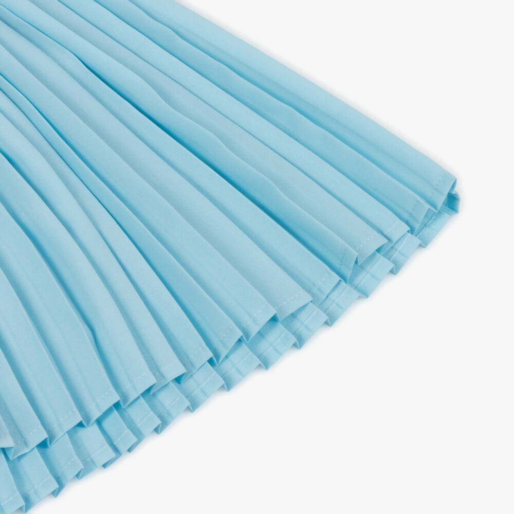 Mayoral-Sky Blue Chiffon Romper Delight | Childrensalon Outlet