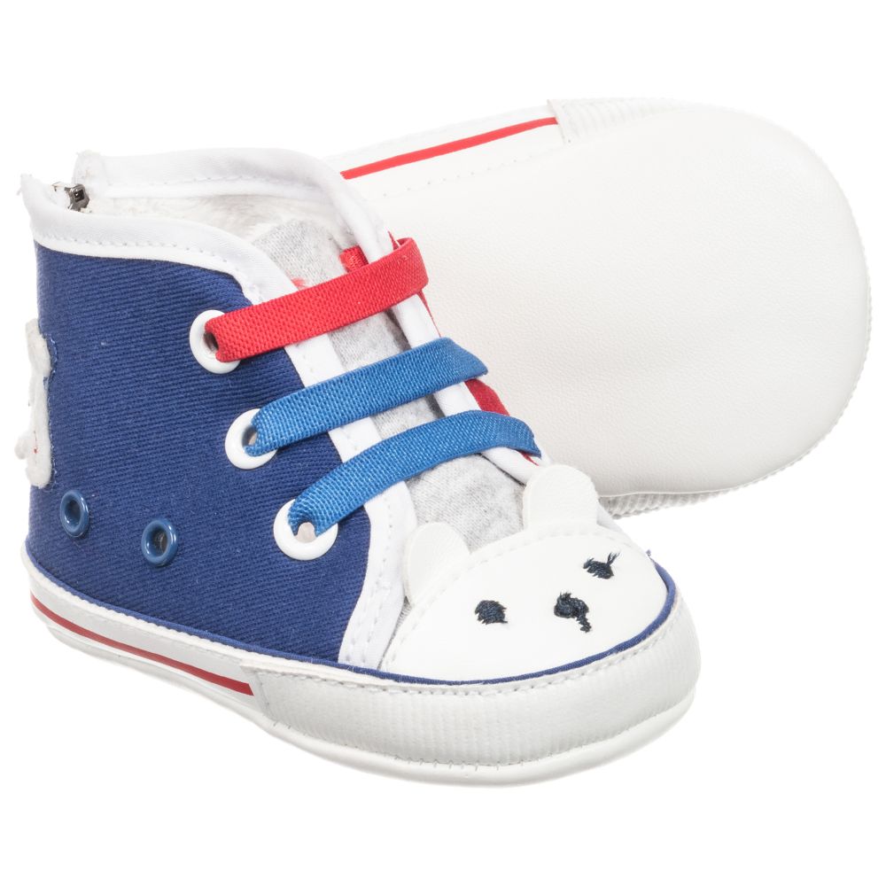 Mayoral Newborn - Teddy Bear Pre-Walker Shoes | Childrensalon