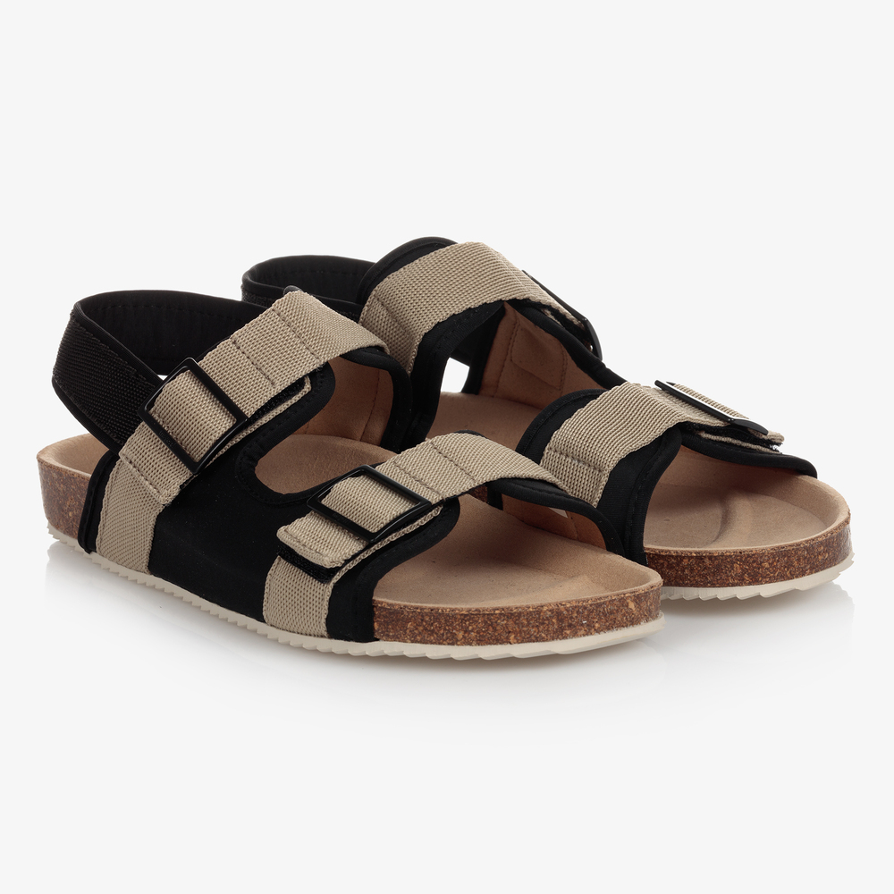 Mayoral - Teen Black & Beige Sandals | Childrensalon