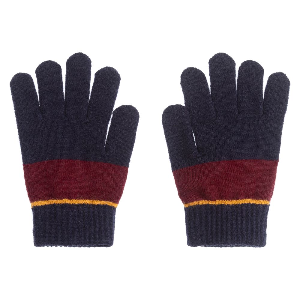Mayoral - Teen Blue Knitted Gloves | Childrensalon