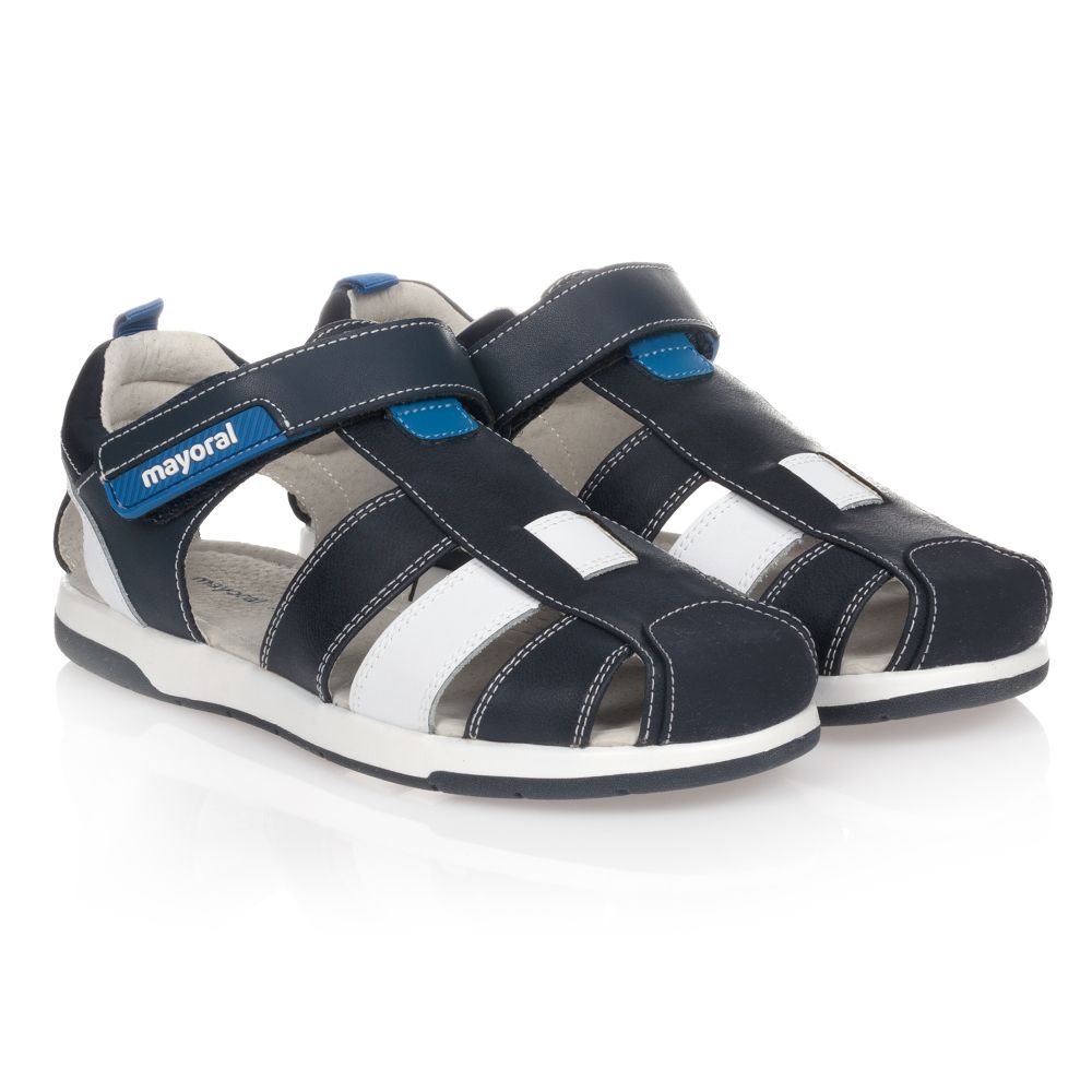 Mayoral - Teen Blue & White Sandals | Childrensalon