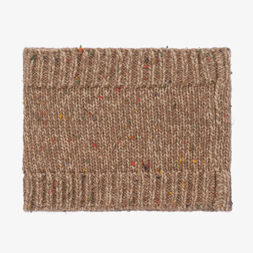 Mayoral-Бежевая вязаная шапка и снуд | Childrensalon Outlet