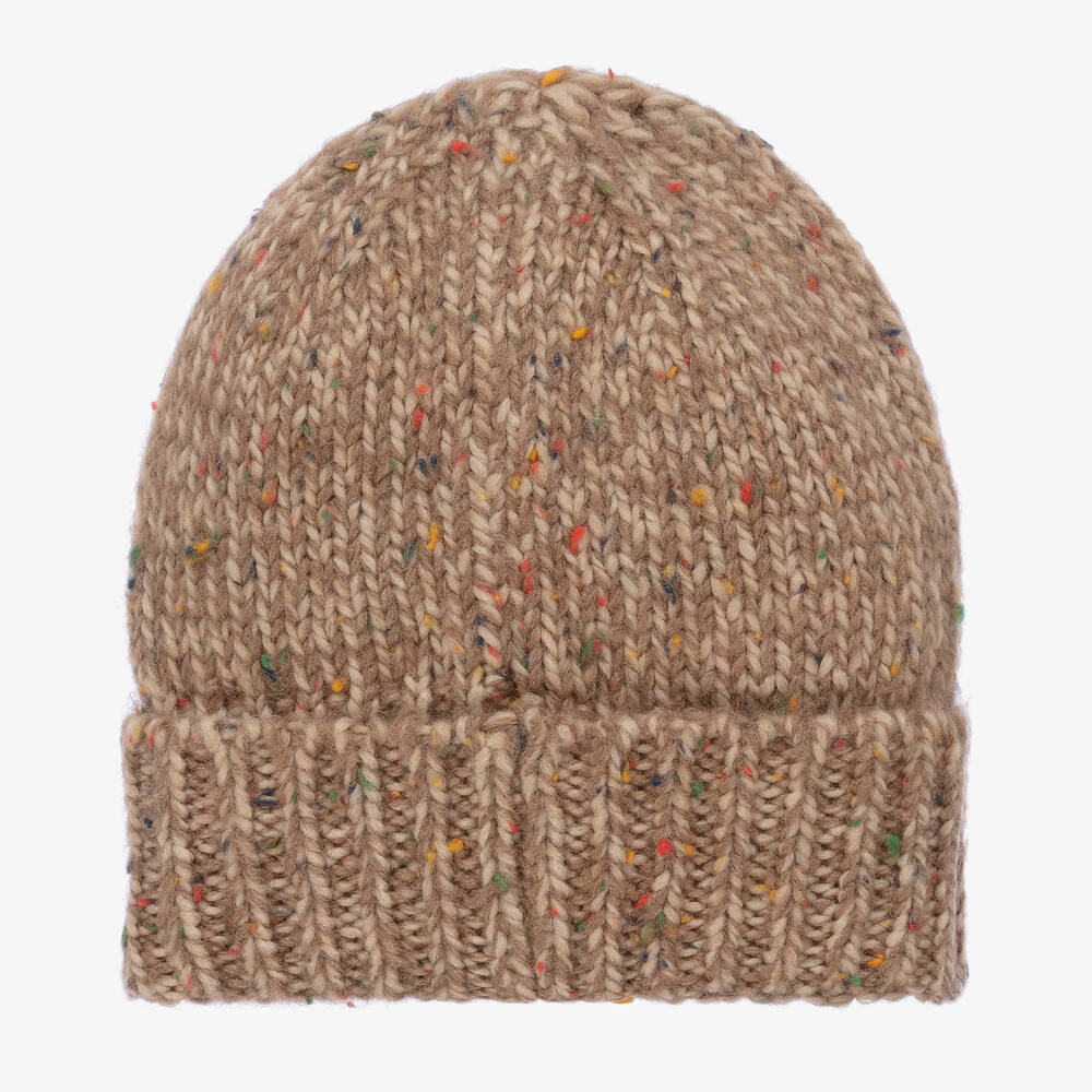 Mayoral-Бежевая вязаная шапка и снуд | Childrensalon Outlet