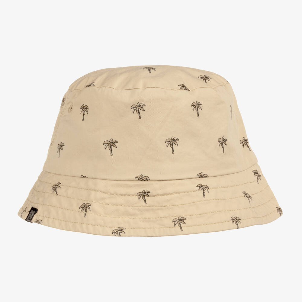 Mayoral - Teen Boys Beige Palm Tree Print Hat | Childrensalon