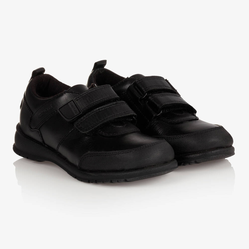 Mayoral - Chaussures cuir noir Ado garçon | Childrensalon