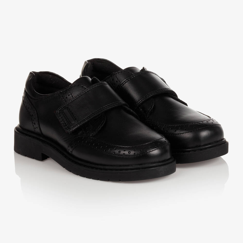 Teen Boys Black School Shoes