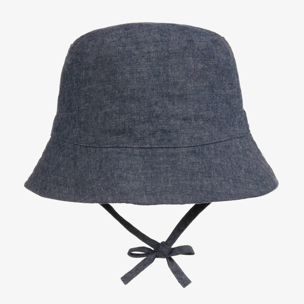 Mayoral-Teen Boys Blue Chambray Bucket Hat | Childrensalon Outlet