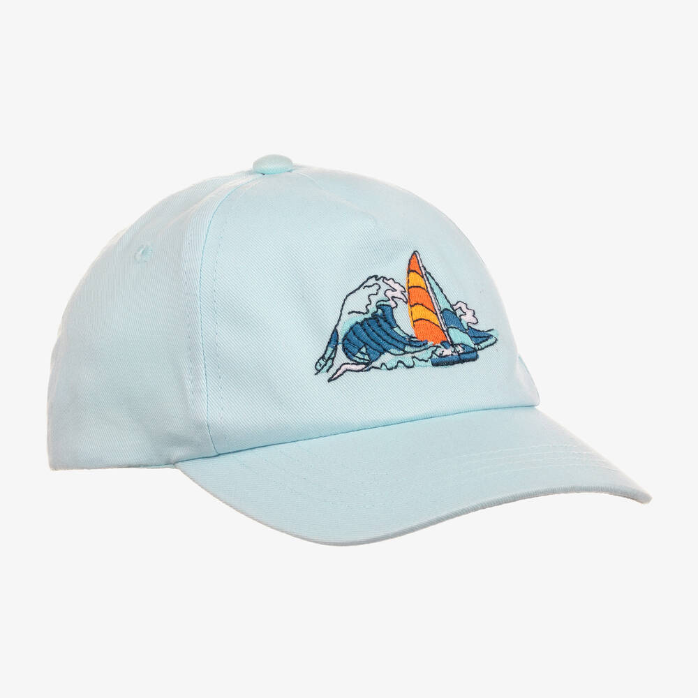 Mayoral - Casquette bleue en coton voile ado | Childrensalon