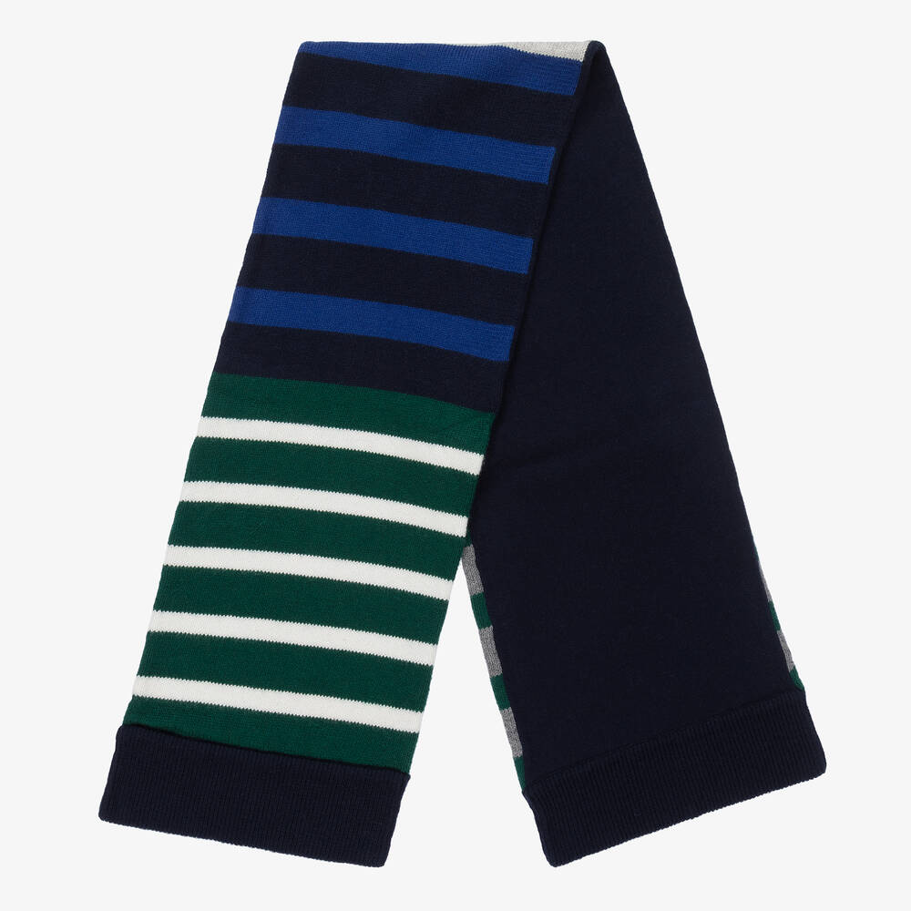 Mayoral-Teen Boys Blue & Green Hat Set | Childrensalon Outlet