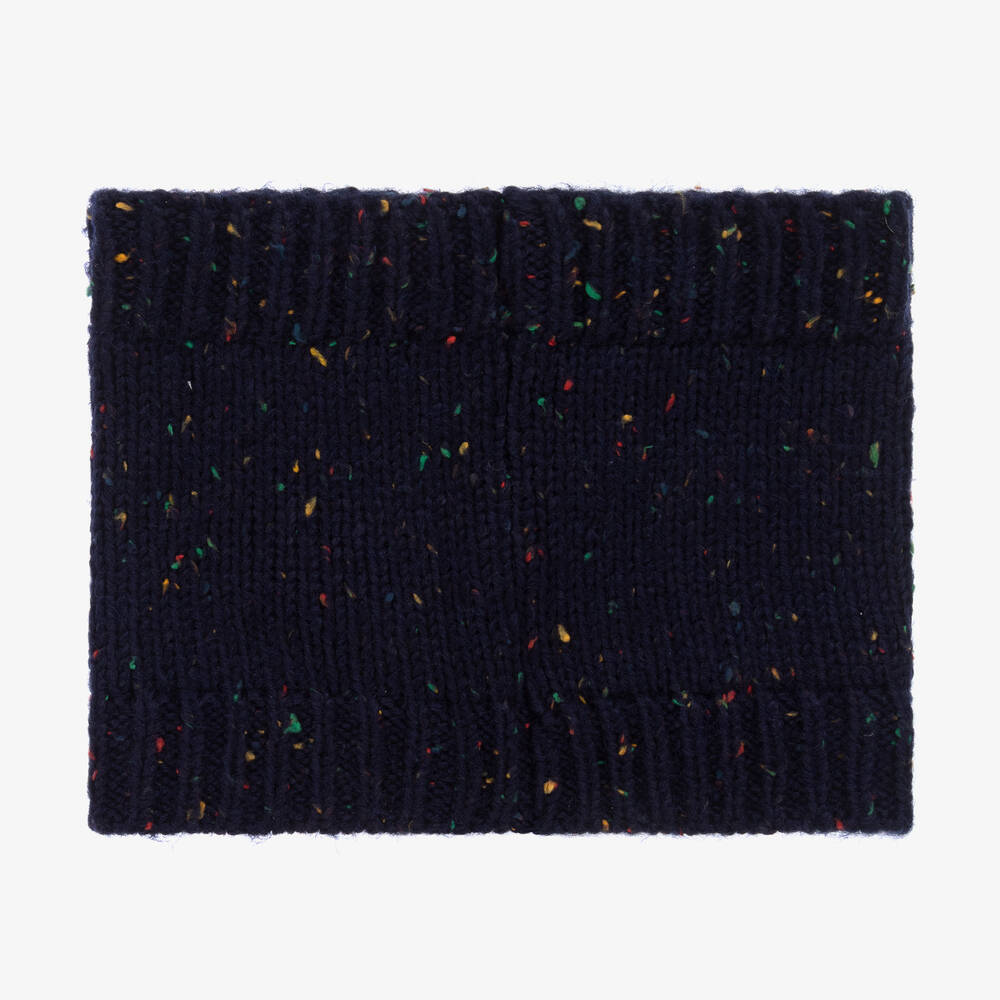 Mayoral-Teen Boys Blue Knitted Hat & Snood Set | Childrensalon Outlet