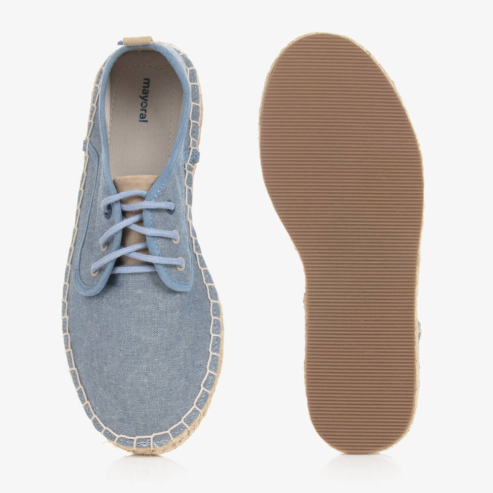 Mayoral-اسبادريل بأربطة كانفاس لون أزرق للمراهقين | Childrensalon Outlet