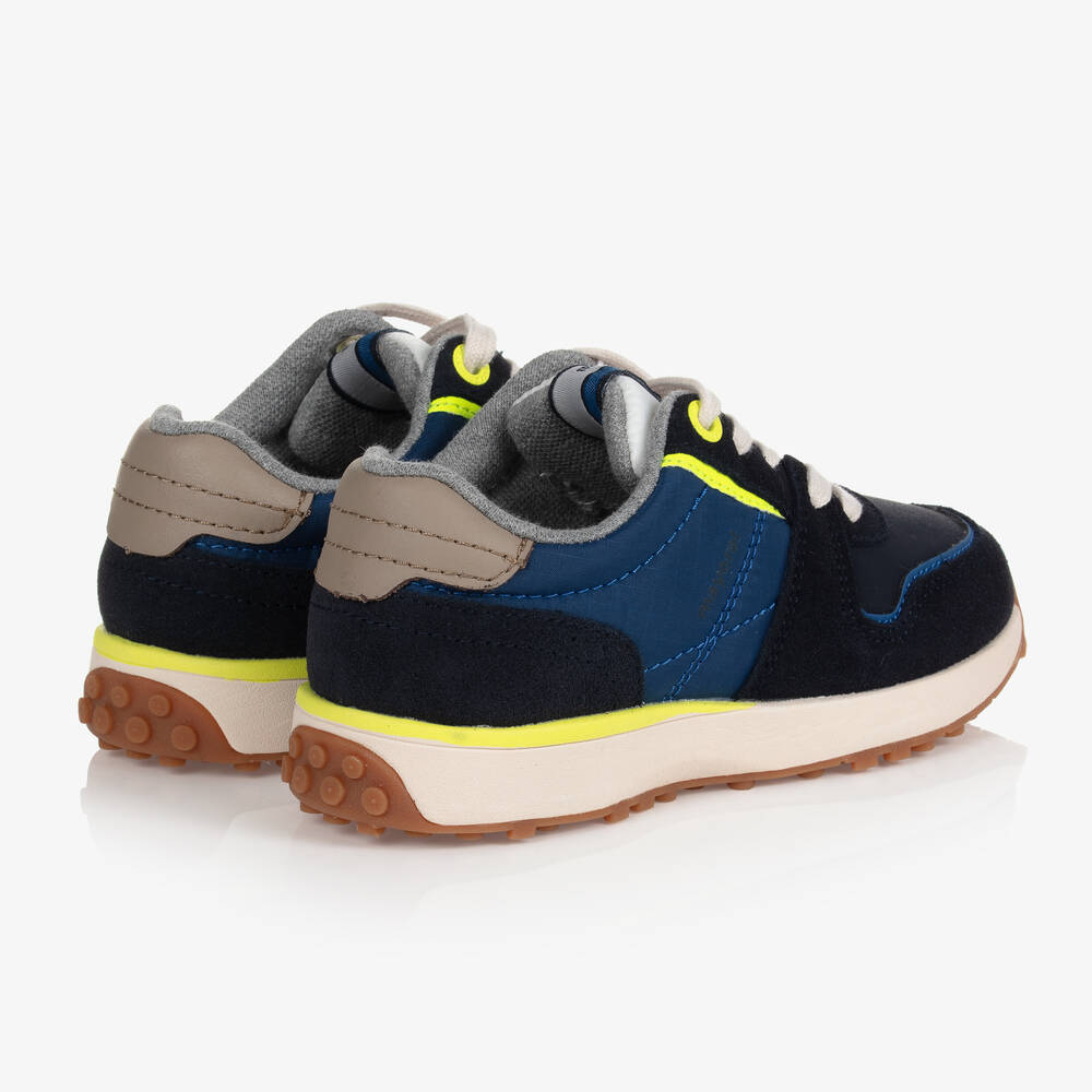 Mayoral-ترينرز تينز ولادي جلد شامواه لون أزرق | Childrensalon Outlet