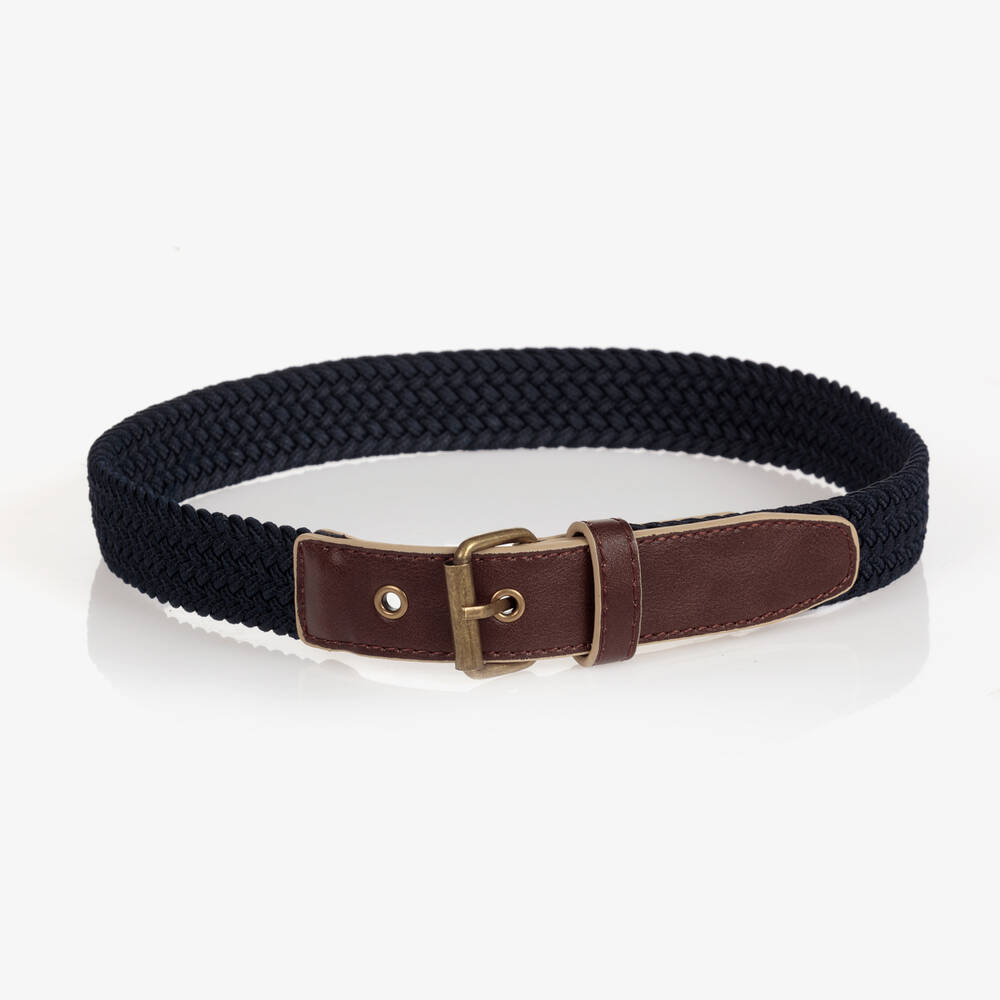 Mayoral-Teen Boys Blue Woven Belt | Childrensalon Outlet