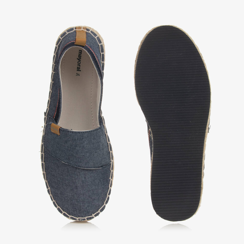 Mayoral-Teen Boys Blue Woven Espadrilles | Childrensalon Outlet