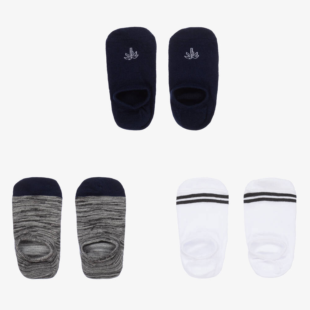 Mayoral-Teen Boys Cotton Invisible Socks (3 Pack) | Childrensalon Outlet