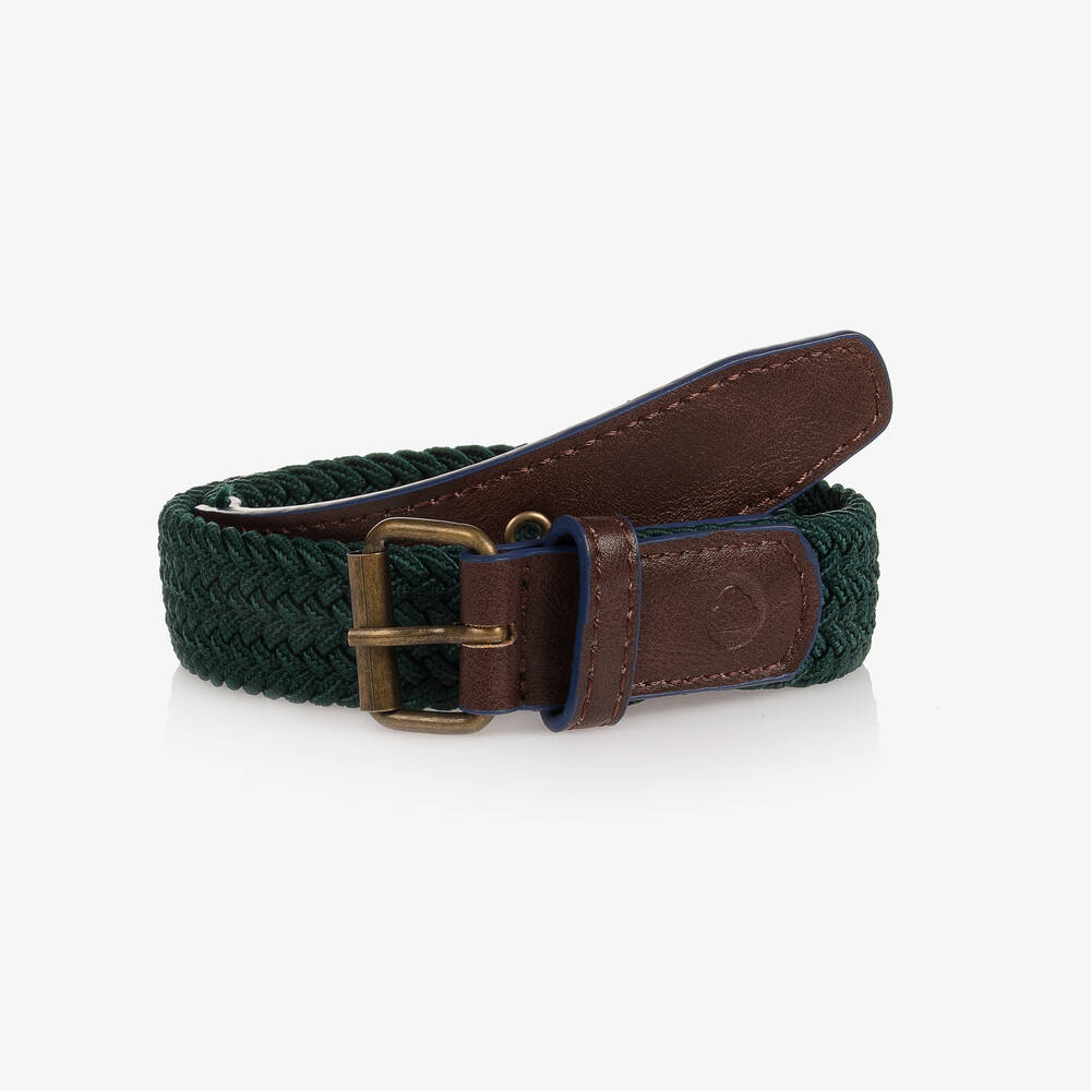 Mayoral - Teen Boys Green Woven Belt | Childrensalon