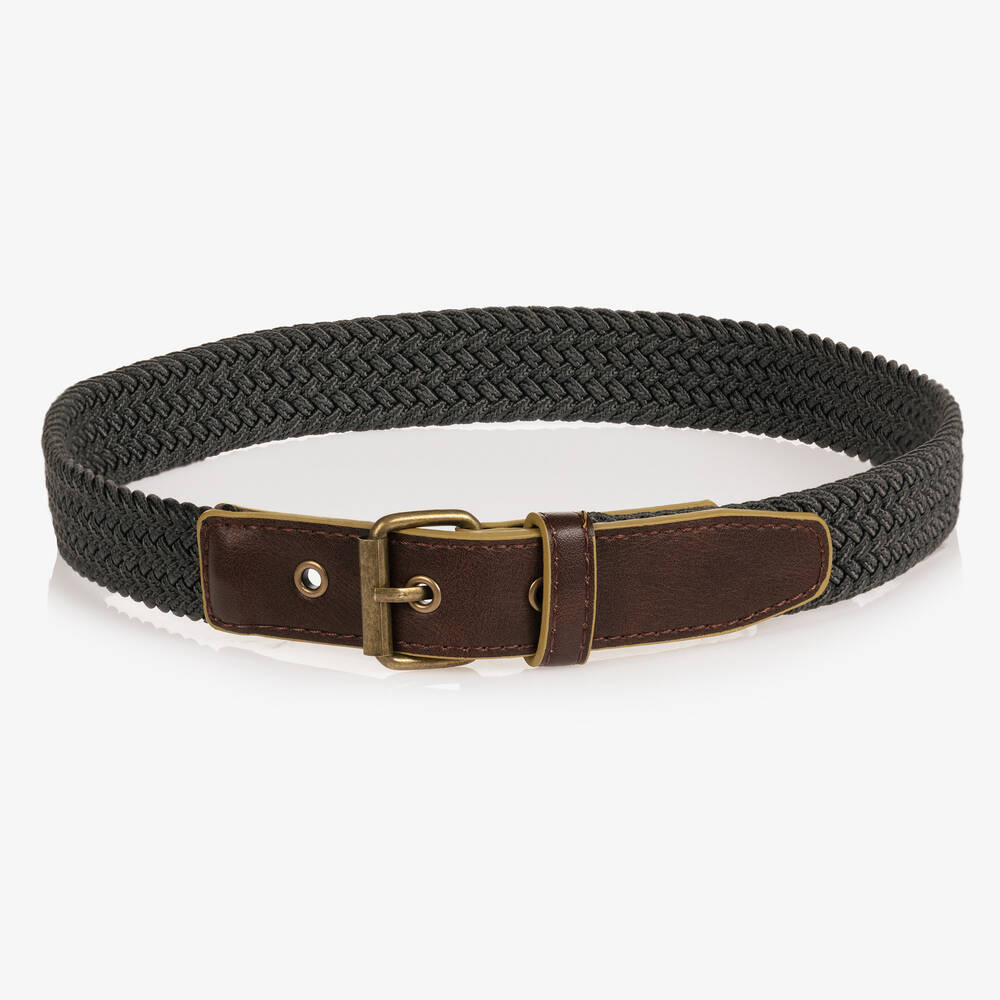Mayoral-Teen Boys Grey Woven Belt | Childrensalon Outlet