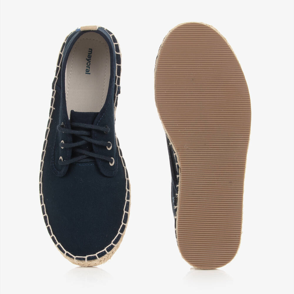 Boys navy espadrilles hotsell
