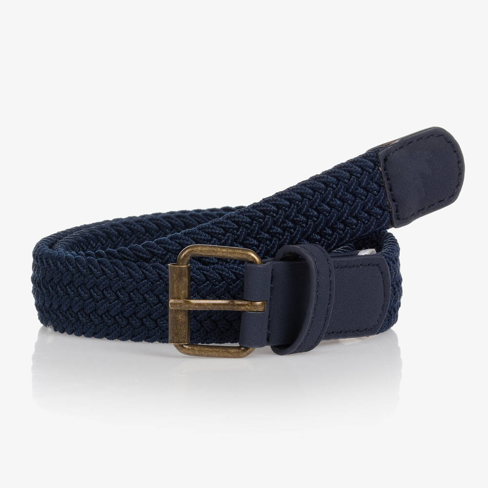 Mayoral - Teen Boys Navy Blue Woven Belt | Childrensalon