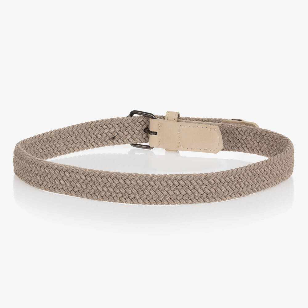 Mayoral-Бежевый плетеный пояс | Childrensalon Outlet