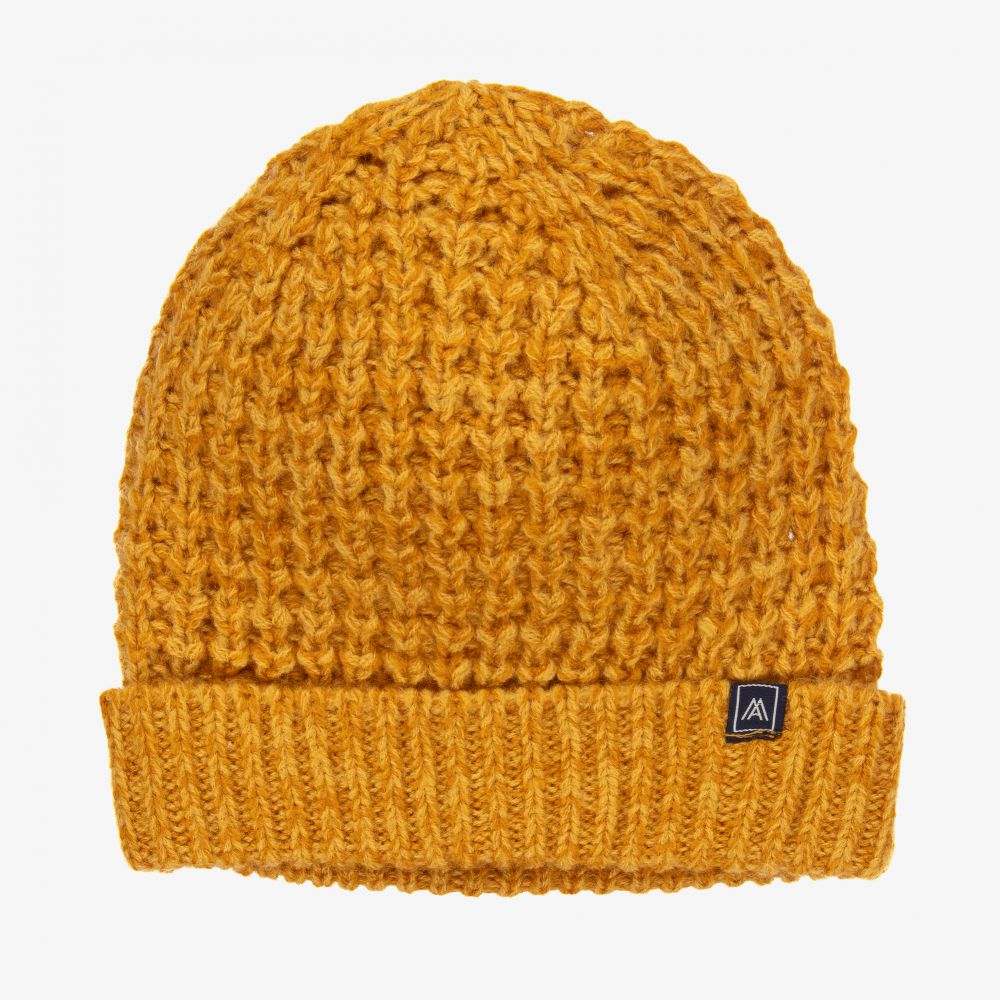 Mayoral - Teen Boys Yellow Knitted Hat | Childrensalon