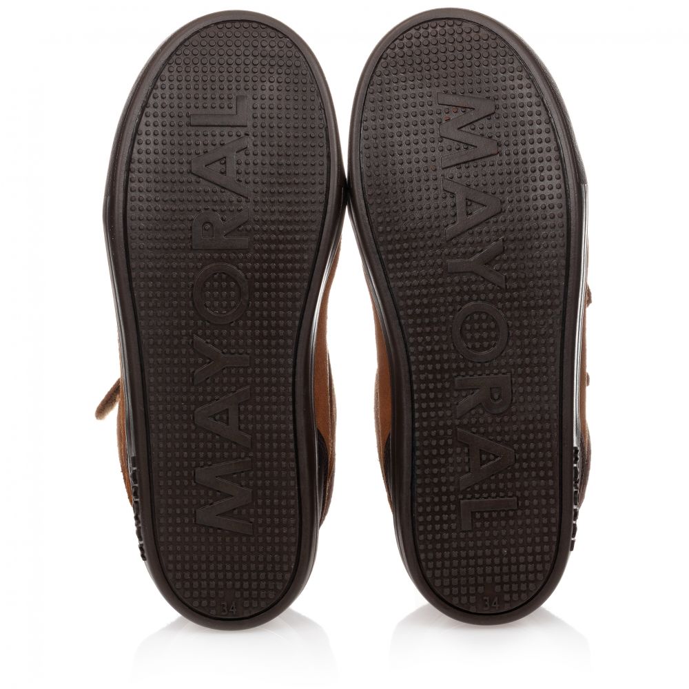 Mayoral-Teen Brown High-Top Trainers | Childrensalon Outlet