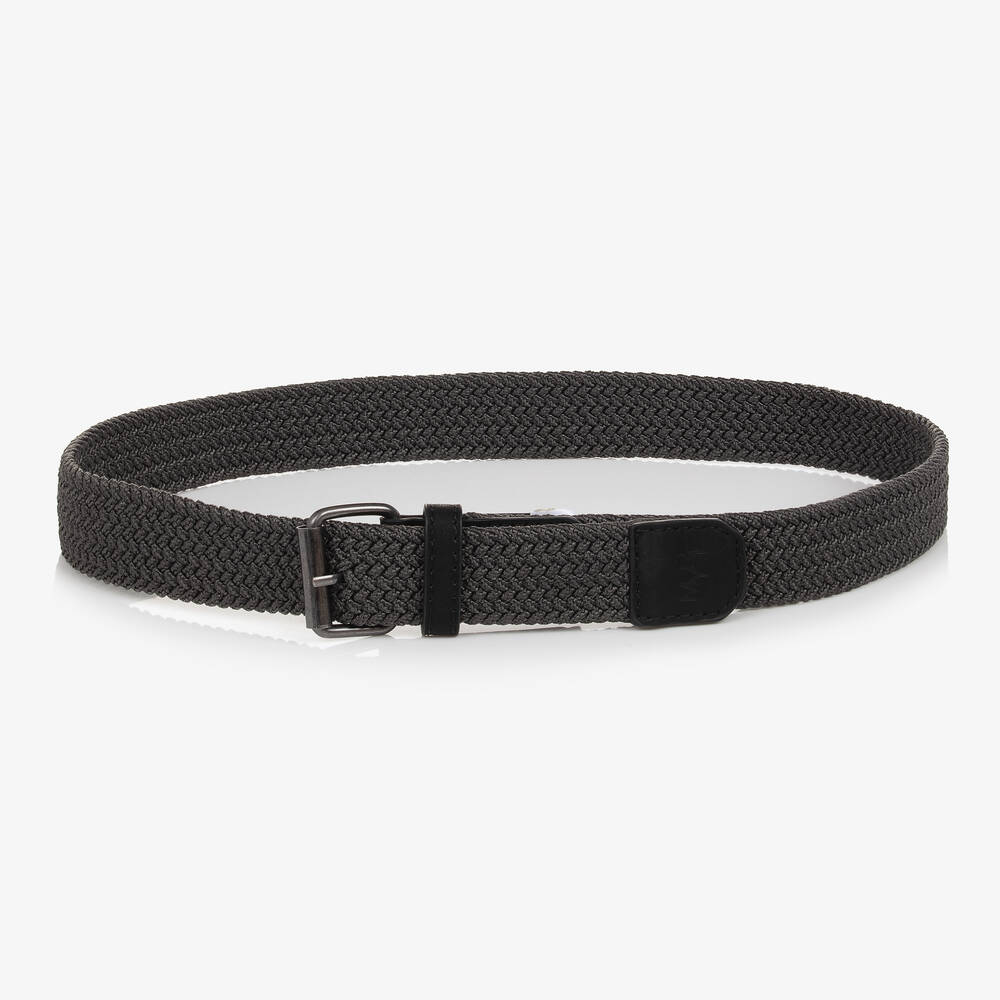 Mayoral-Teen Dark Grey Woven Belt | Childrensalon Outlet