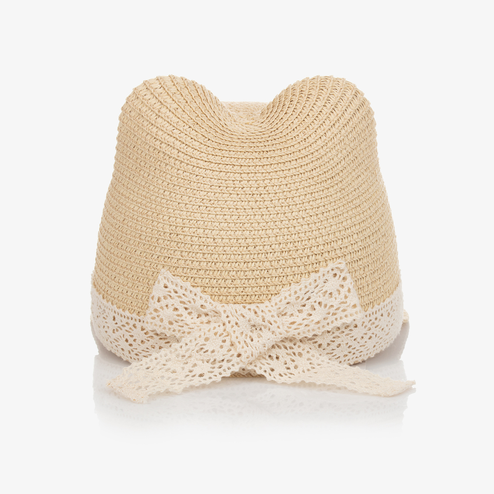 Mayoral-Бежевая соломенная шляпка для девочек-подростков | Childrensalon Outlet