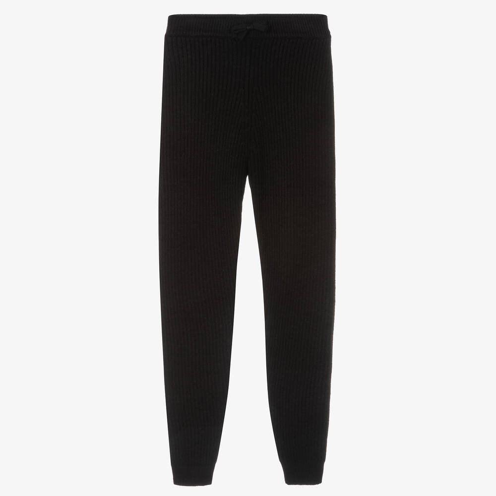 Mayoral - Legging noir côtelé Ado | Childrensalon