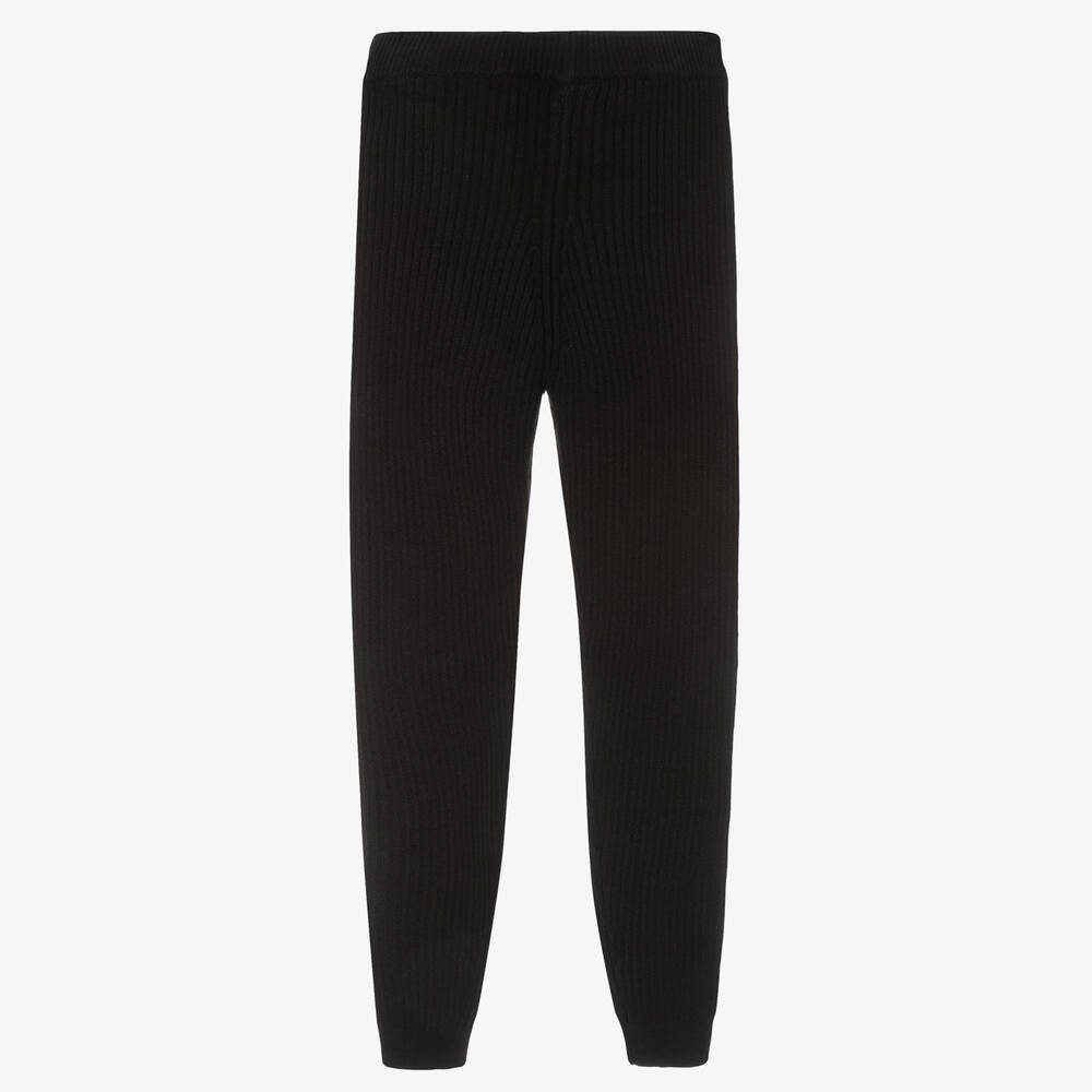 Mayoral-Черные легинсы в рубчик для подростков | Childrensalon Outlet