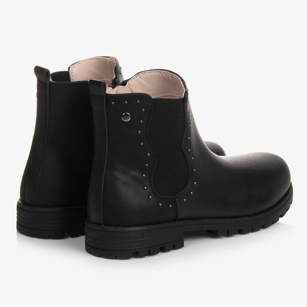 Mayoral Teen Girls Black Leather Chelsea Boots Childrensalon