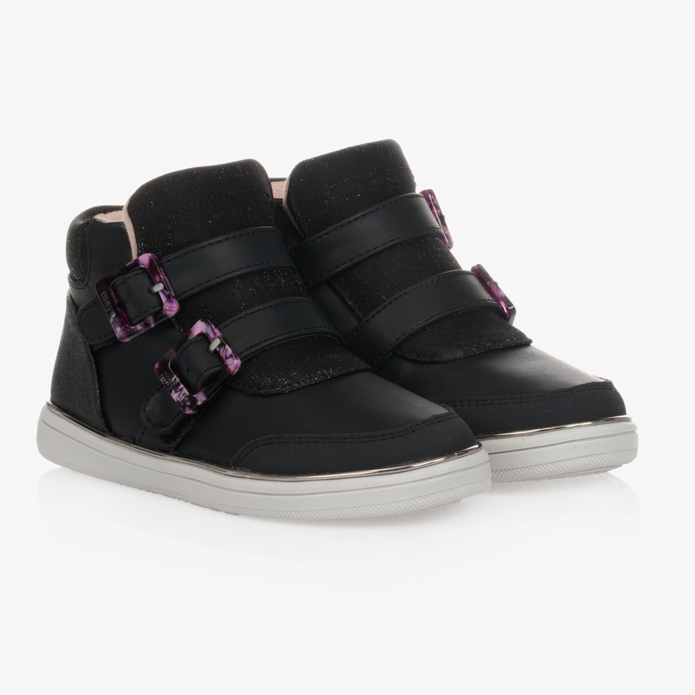 Mayoral - Bottines-baskets noires Ado fille | Childrensalon