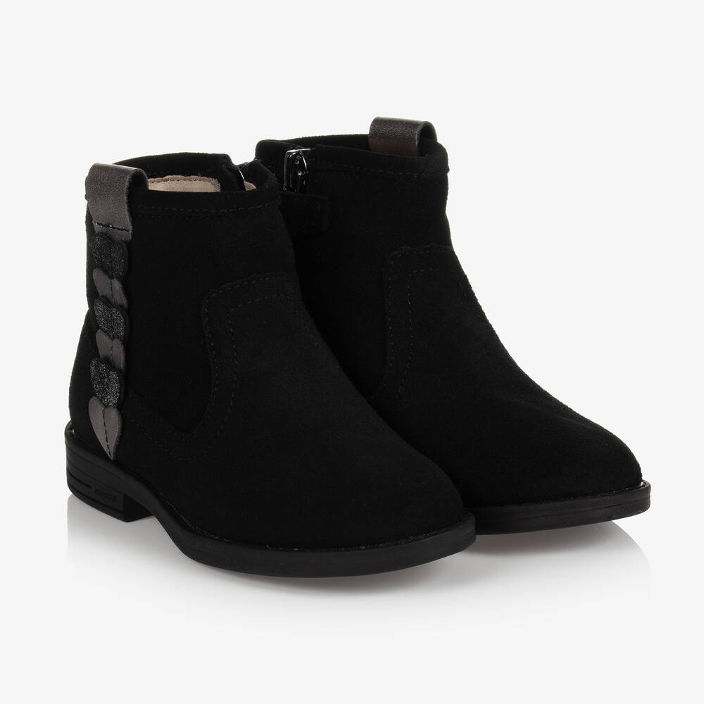 Mayoral - Teen Girls Black Suede Boots | Childrensalon