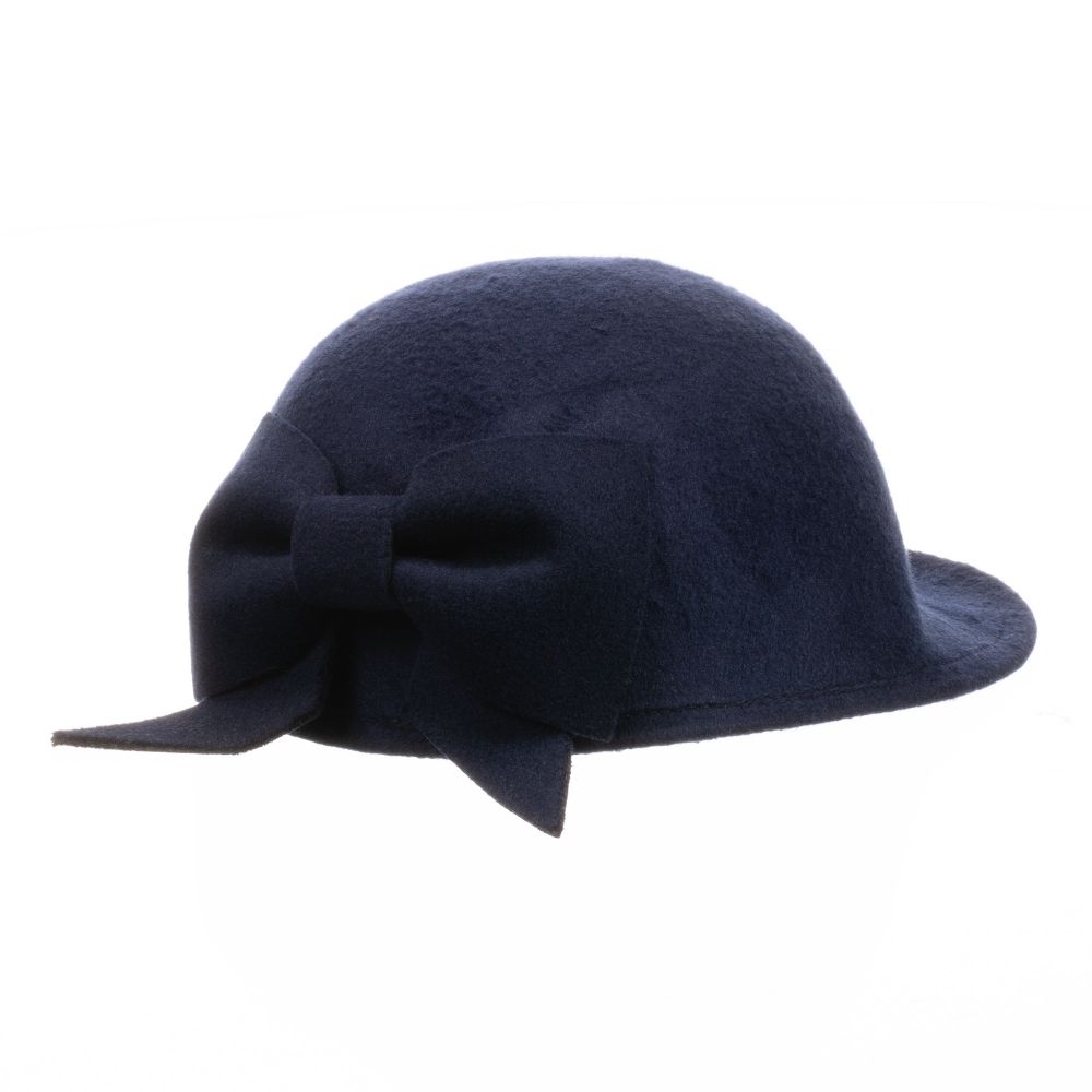 Blue felt hat hot sale