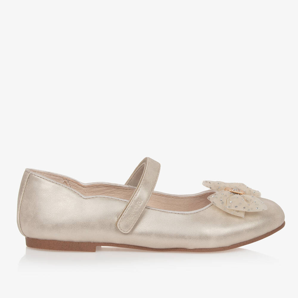 Mayoral-Teen Girls Gold Faux Leather Pumps | Childrensalon Outlet