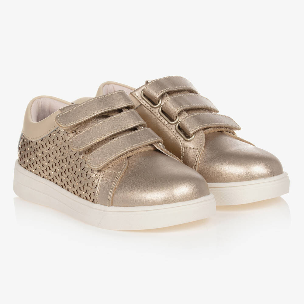 Mayoral - Goldene Teen Leder-Sneakers | Childrensalon