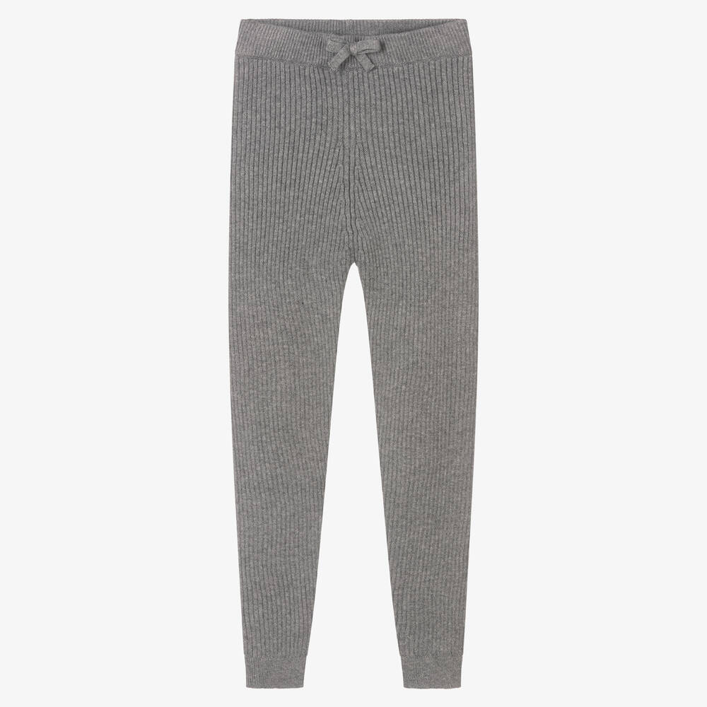 Mayoral - Teen Girls Grey Knit Leggings | Childrensalon