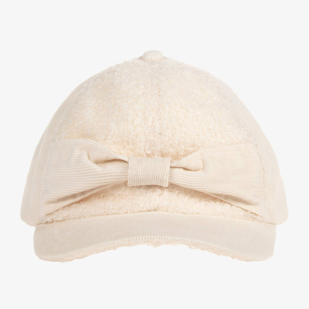 Mayoral-Кремовая хлопковая бейсболка для девочек-подростков | Childrensalon Outlet