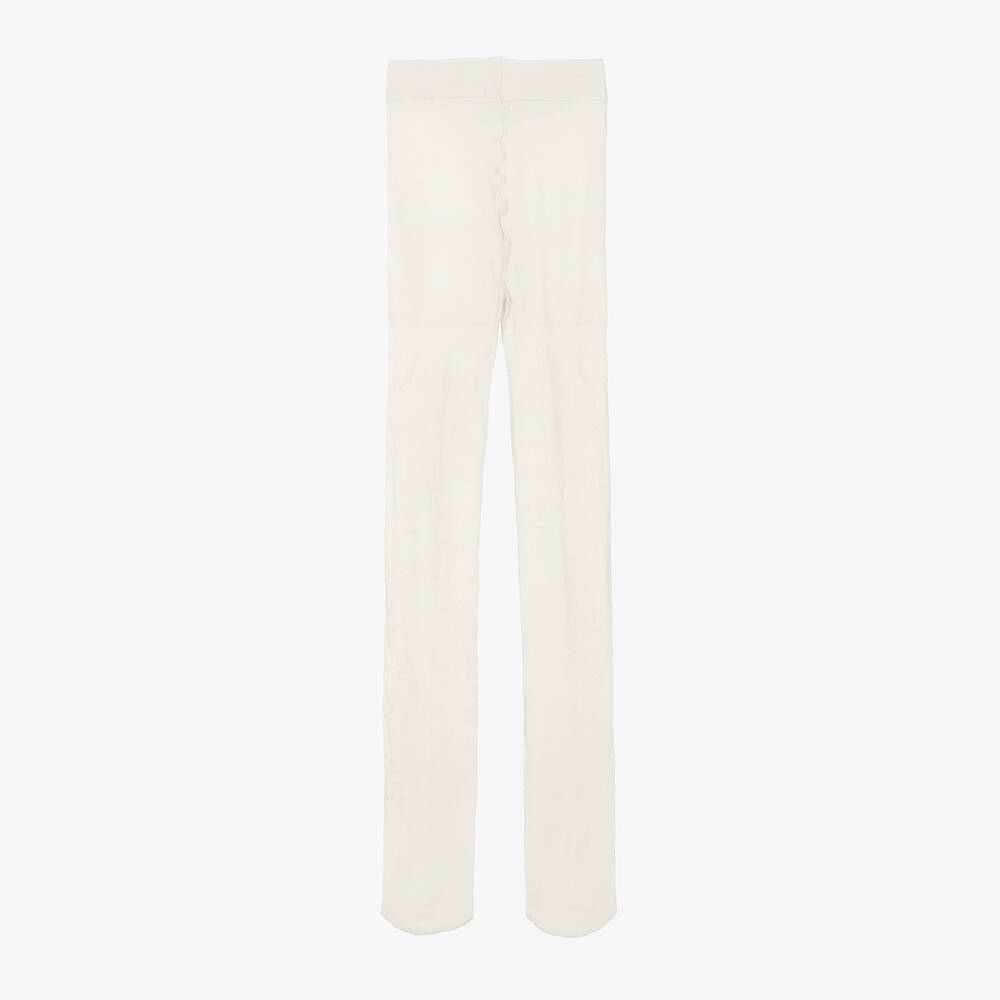 Mayoral-Teen Girls Ivory Dot Tights | Childrensalon Outlet