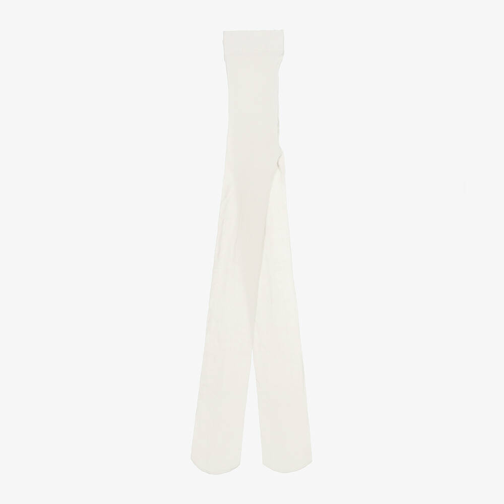 Mayoral-Teen Girls Ivory Dot Tights | Childrensalon Outlet