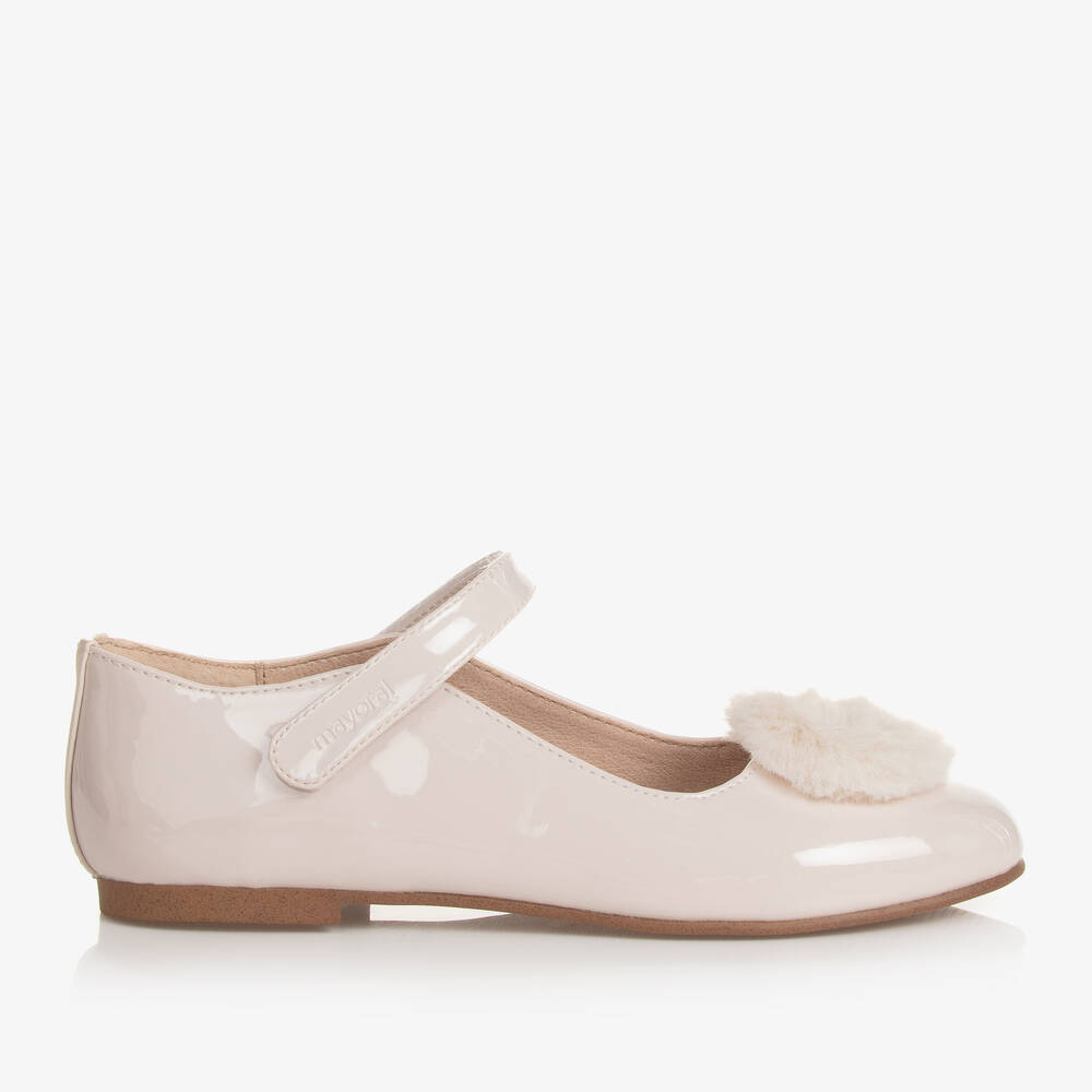 مايورال-حذاء بوم-بوم جلد صناعي لامع عاجي تينز بناتي | Childrensalon Outlet