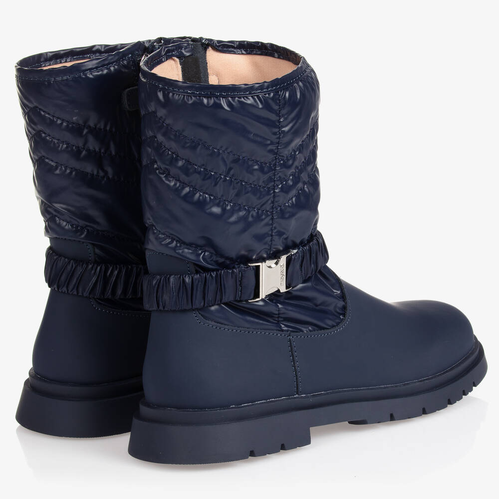 Boots bleu marine fille new arrivals