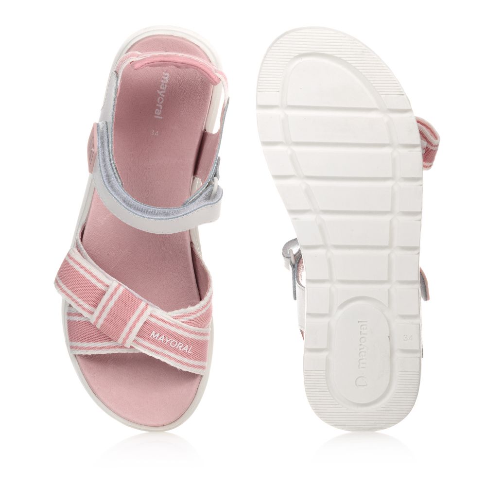Mayoral-Teen Girls Pink Bow Sandals | Childrensalon Outlet