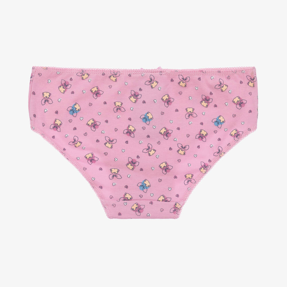Mayoral-Teen Girls Pink Cotton Knickers (4 Pack) | Childrensalon Outlet