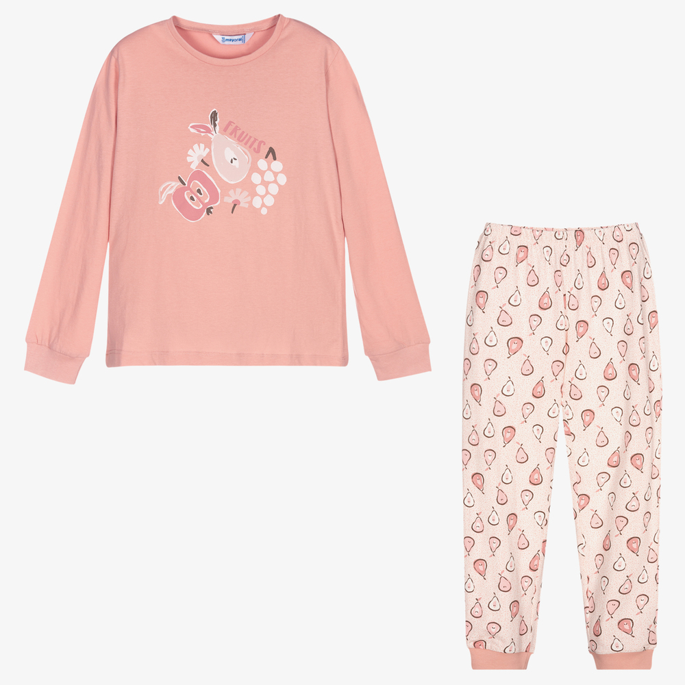 Mayoral - Розовая хлопковая пижама для девочек-подростков | Childrensalon