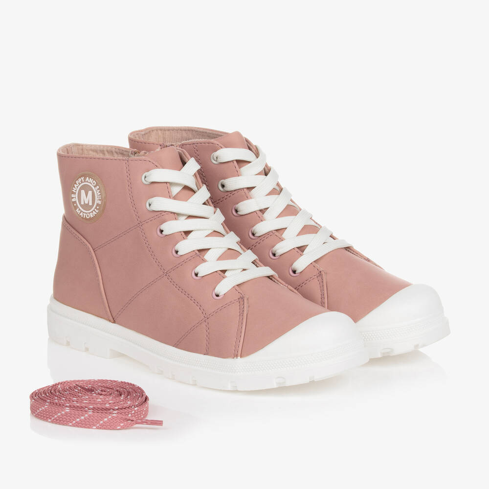 Mayoral-Teen Girls Pink Faux Leather Boots | Childrensalon Outlet